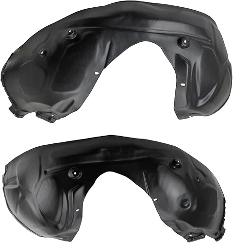 TRQ Juego de forros de guardabarros interior delantero compatible con Dodge Charger CH1248154 CH1249154 2011-2014