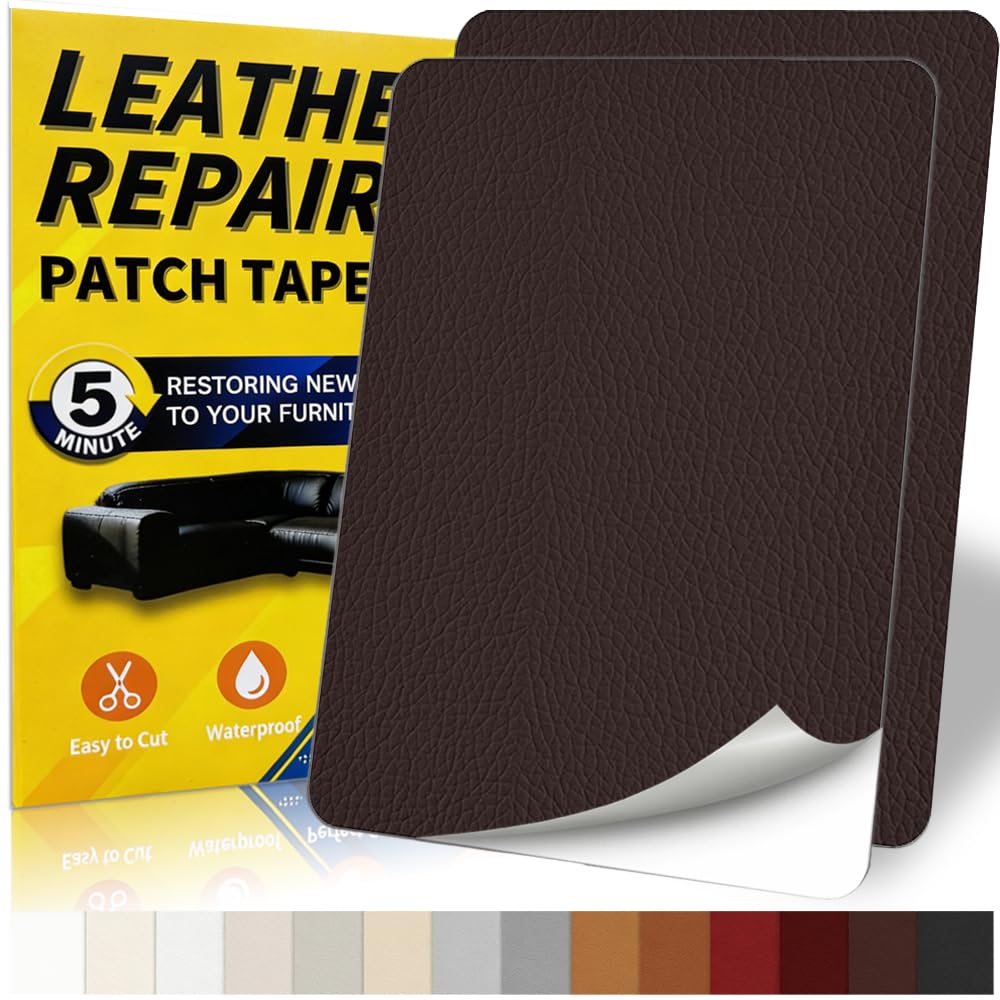 Gelaisi Leder Reparatur Set, Kunstleder Selbstklebend, Kunstleder-Reparaturset
