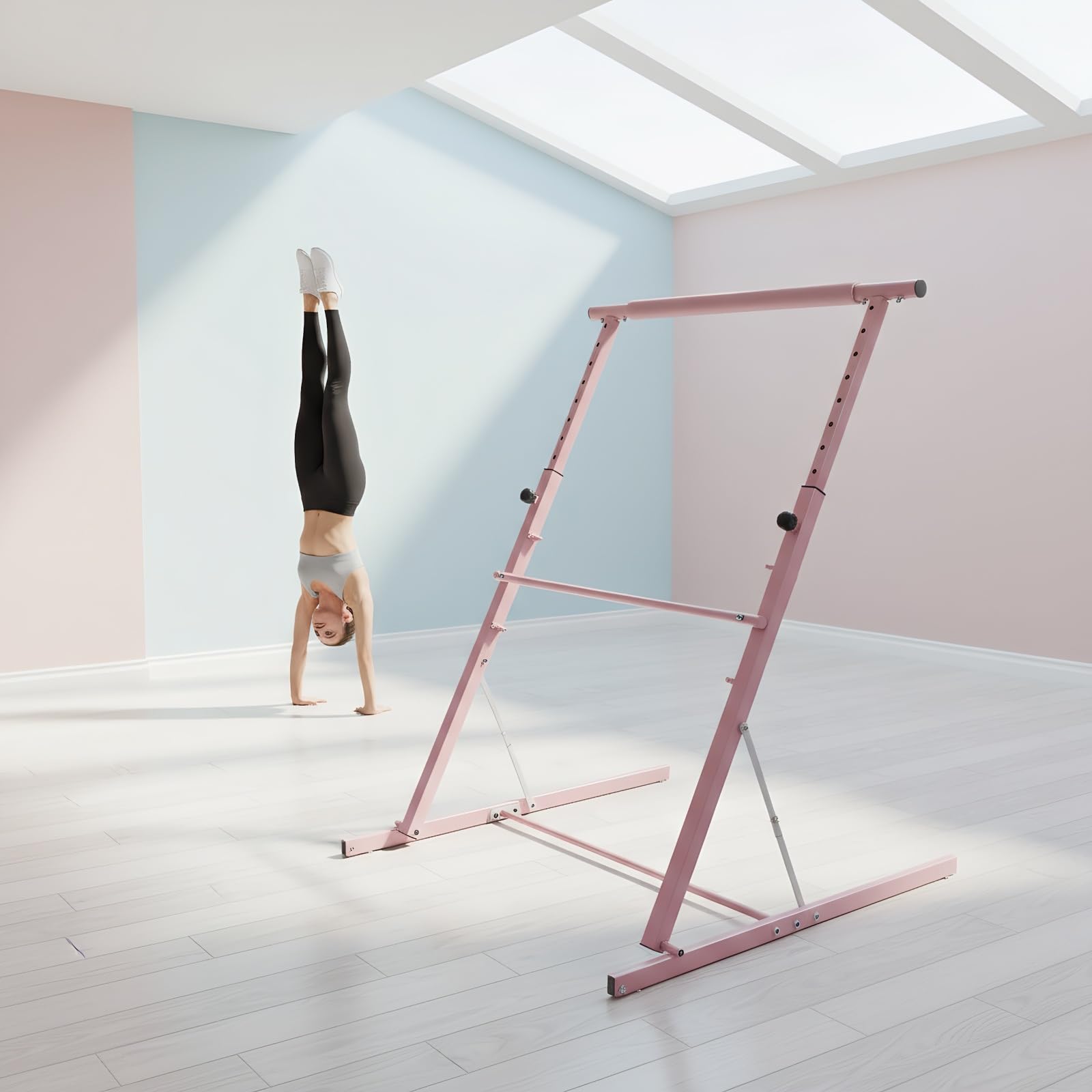 Barra de ballet ajustable portátil, plegable, 85-115 cm, equipo de estiramiento de baile para estudio en casa