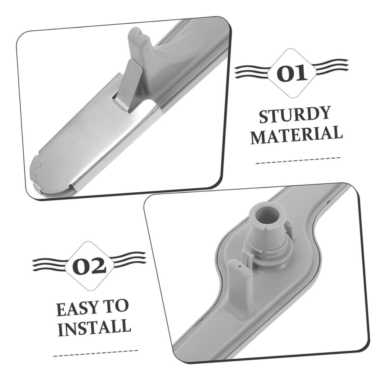 2piezas Accesorios De Rociado Inferior Para Lavavajillas Reemplazo Práctico De Brazo De Spray Inferior Fácil Instalación y Duradero Compatible Lavavajillas De Cocina