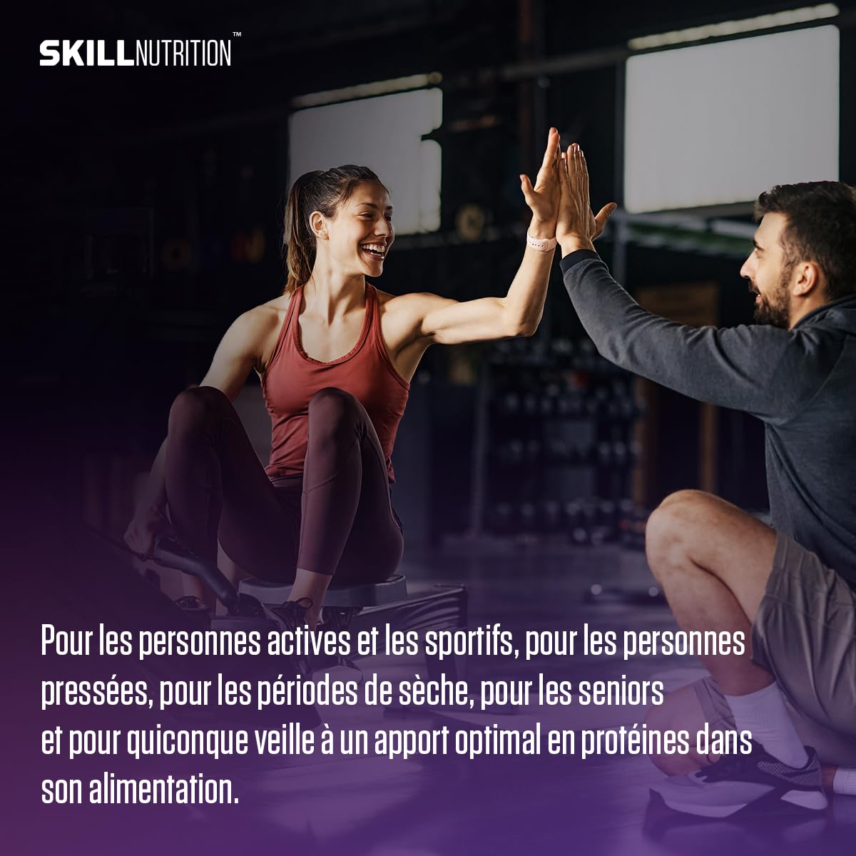 SKILL Nutrition Whey Protein | Protéine de Lactosérum | 23g Protéines par Portion | Haute Solubilité | Soutien Croissance Musculaire & Récupération | 2000g | Saveur Milkshake Fraise