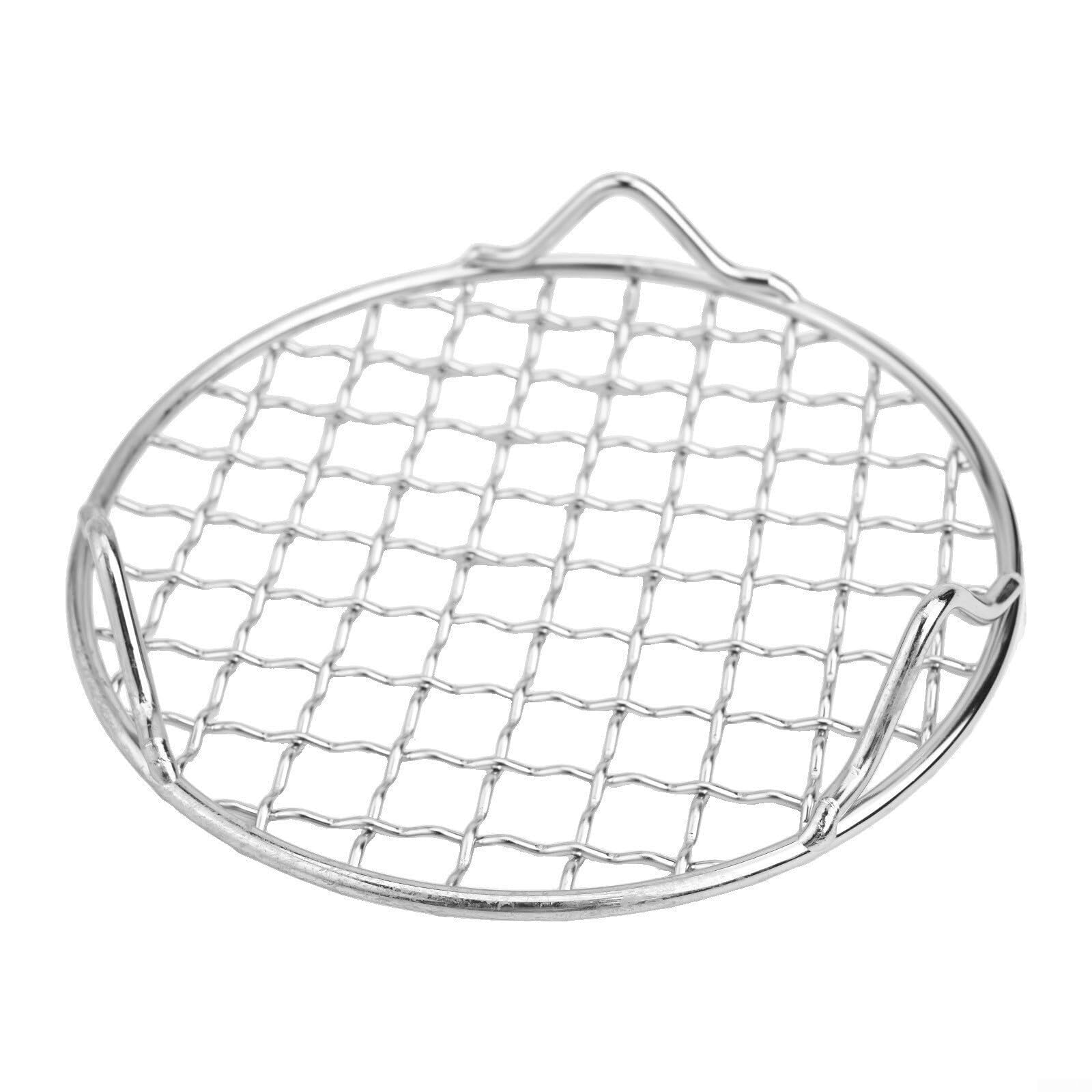 Runder BBQ-Grillrost, Kühl- und Kochrost, 13–50 cm, robuster Edelstahl-Drahtrost mit Füßen for Backen, Kochen, Grillen, passend for Heißluftfritteuse,Suppentopf,runde Kuchenform(42.5cm)