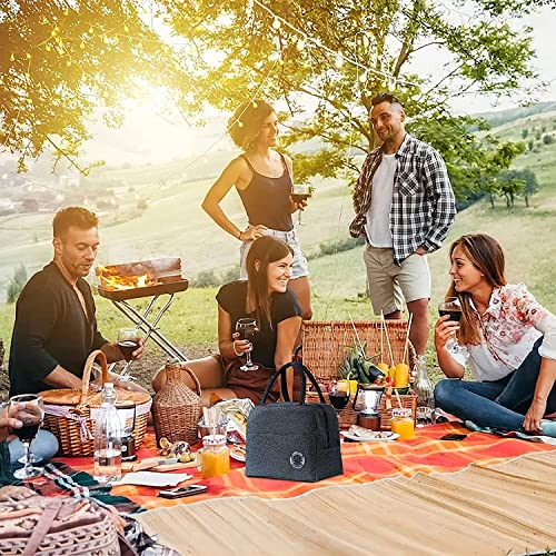 House-of-Quirk-Insulated-Lunch-Bags-Small-for-Women-Work-Student-Kids-to-School-Thermal-Cooler-Tote-Bag-Picnic-Organizer-Storage-Lunch-Box-Portable-and-Reusable-Dark-Blue-Nylon