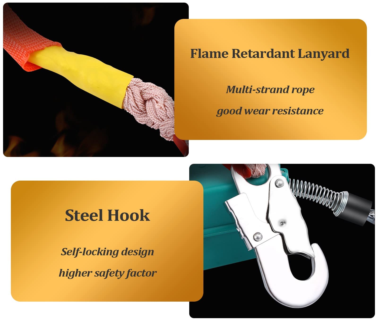 Antichute A Rappel Automatique, 5m Dispositif Antichute