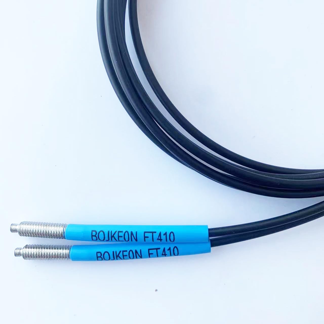 FT410 Fiber Optic Sensor,Through-Beam Reflection Fiber Optic,1m Line Length,M4 Sensor Probe Through-Beam Reflection Optical Sensor