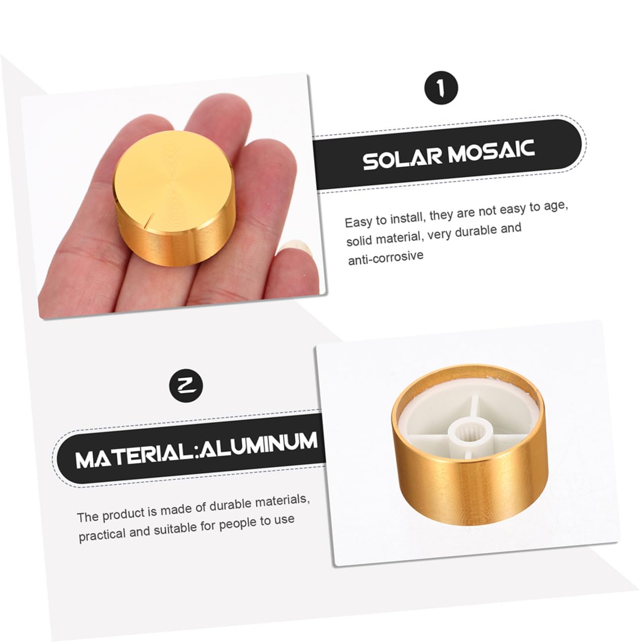 ibasenice 24pezzi Manopole Alluminio Per Potenziometri Chitarra e Basso Da Coperchio Per Controllo Volume Resistente e Pratico Per Musicisti Amatori e Professionisti