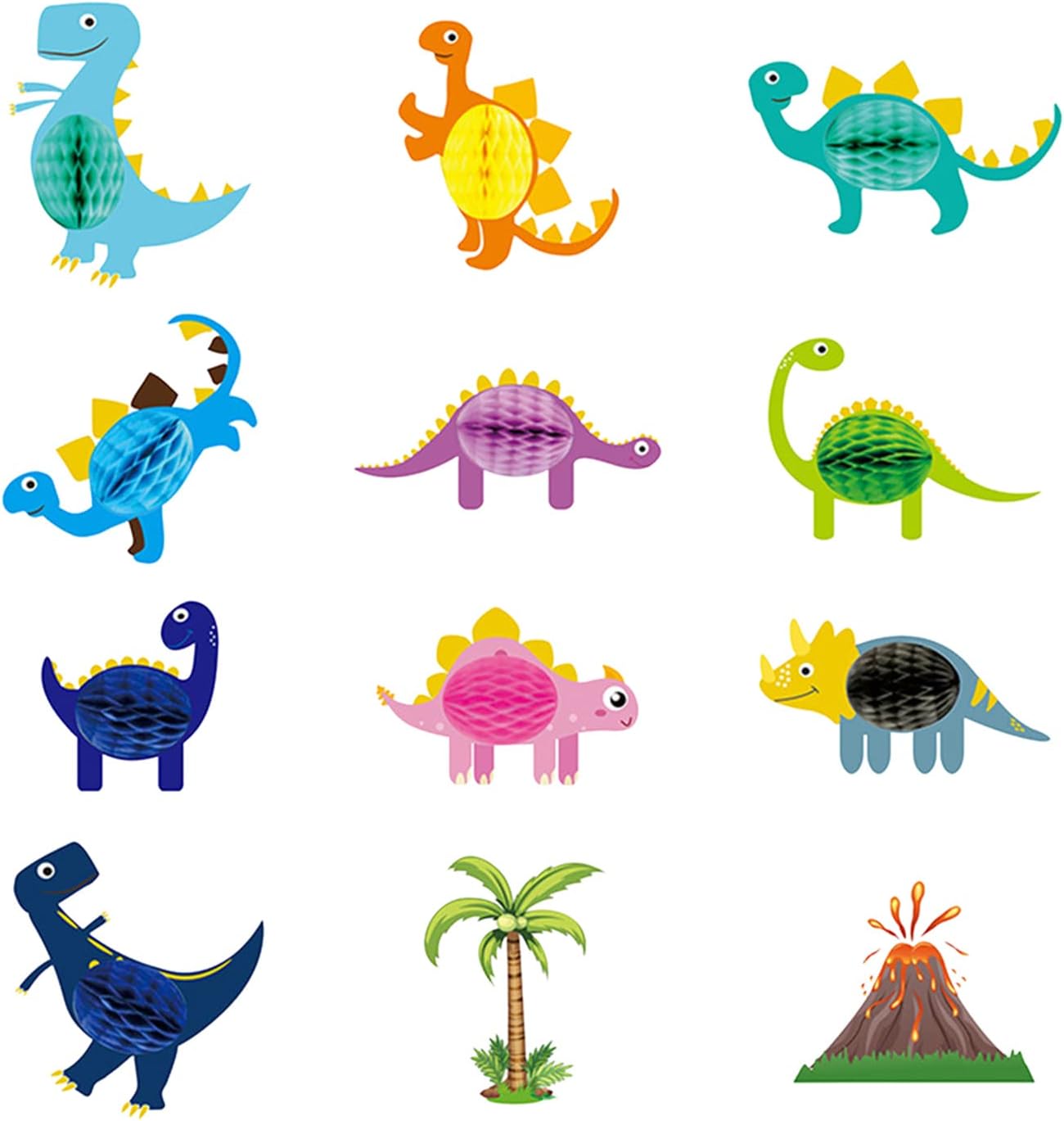 新作入荷 Pewete 1セットの恐竜ハニカム装飾リトルディノセンターピースステゴサウルス クリエイティブトリケラトプス用品テーブルクリスマス幼児男の子女の子子供 新作入荷 Pewete 1セットの恐竜ハニカム装飾リトルディノセンターピースステゴサウルス クリエイティブトリケラトプス用品テーブルクリスマス幼児男の子女の子子供