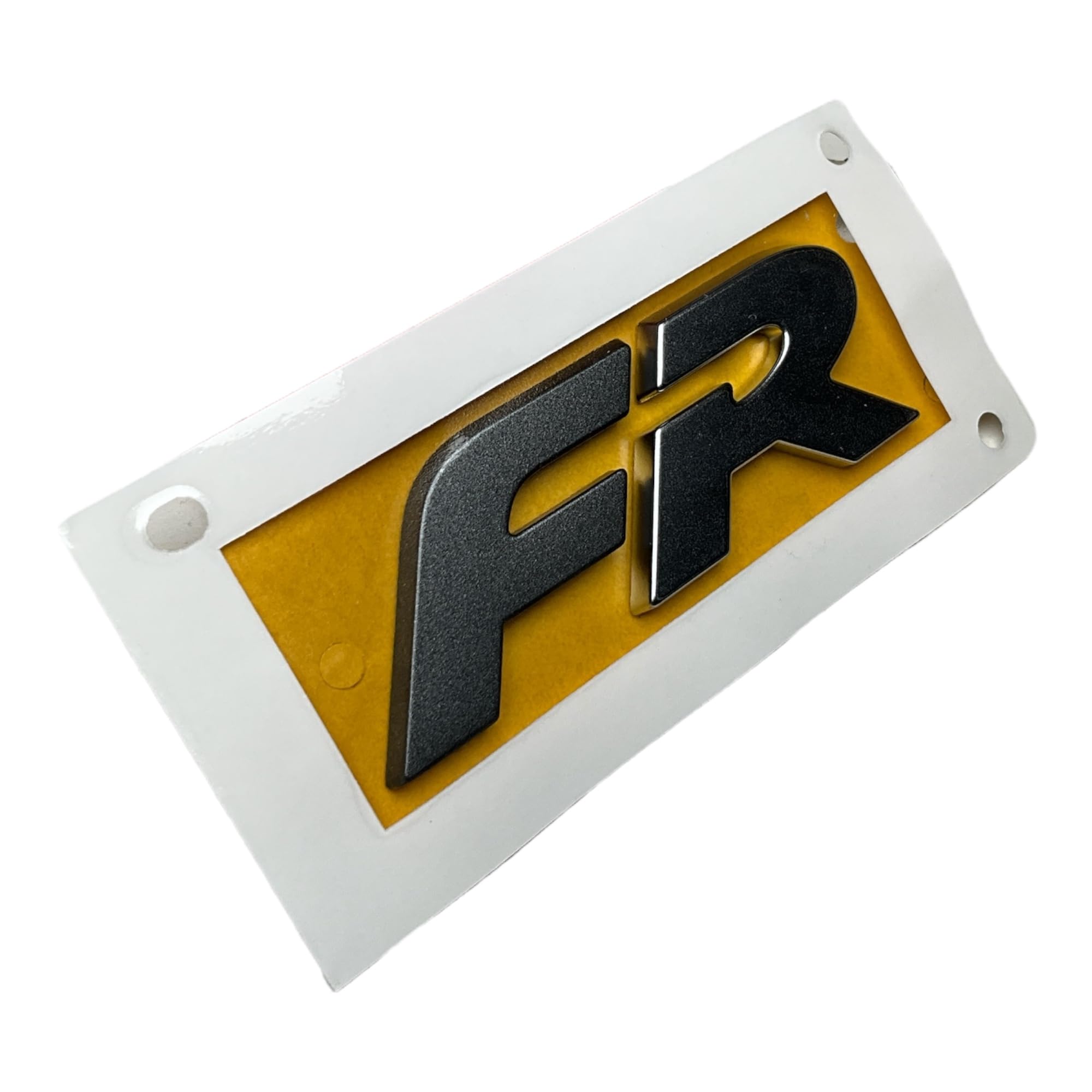 Seat 5FA853670UTZ Logotipo FR, emblema de tuning para portón trasero, Fórmula Racing, emblema gris mate metálico