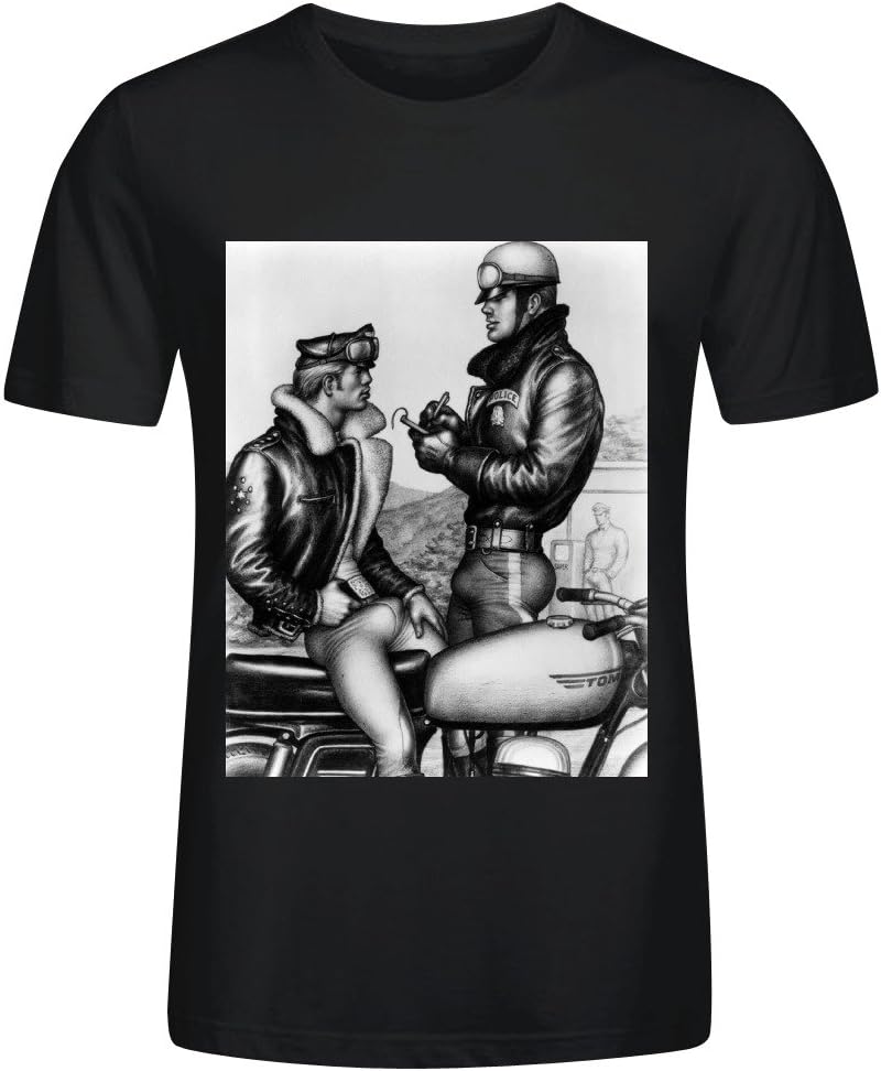 MEGANHO Design Bob Mizer & Tom of Finland Mens T-Shirt Cotton O Neck
