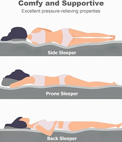 Miniatura 4 de Ferlizer Memory Foam Camping Mattress Pad, 3" Portable Roll Up Sleeping Pad for Adults, Camping Bed Pads for Sleeping with Waterproof Cover & Travel