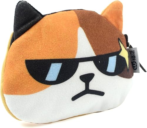 Miniatura 5 de POPUCT Dibujos animados lindo gato cara bolsa cremallera caso monedero monedero monedero cartera, A, dibujos animados