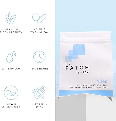 Miniatura 4 de The Patch Remedy Dormir  Valeriana, pasiflora, lúpulo, glicinato de magnesio  30 parches