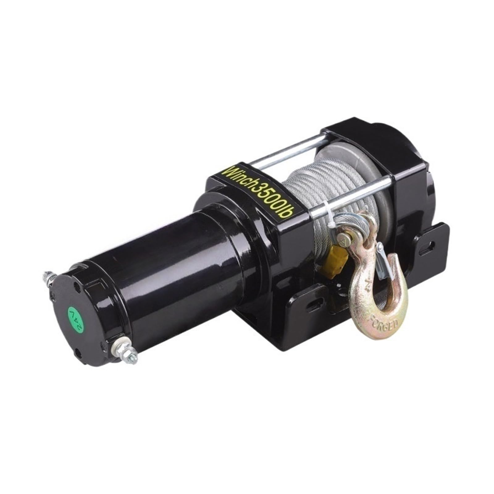 Verricello Elettrico 3500/4500LBS 12V Adatto Per Jeep ATV UTV Corda, Telecomando Wireless E Cablato(3500lbs Steel Wire)