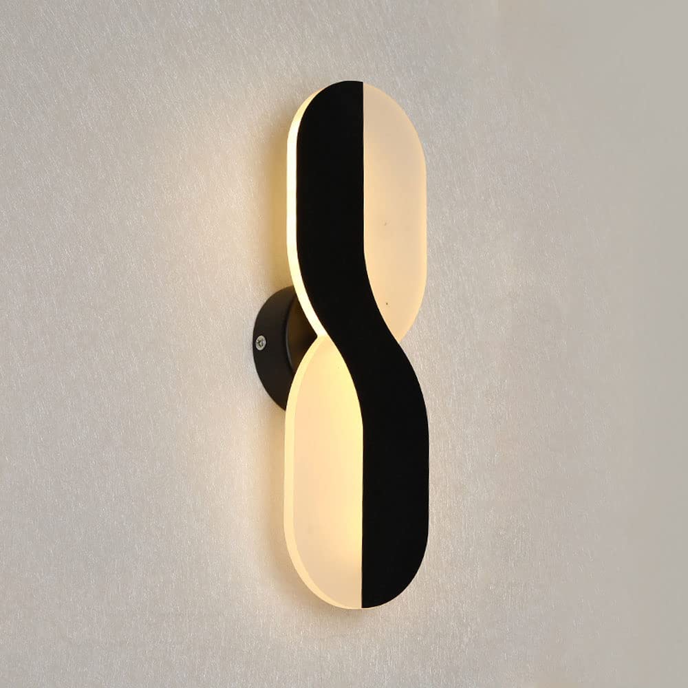 Aplique de pared de aluminio LED nórdico minimalista de 30 cm para proyectos de diseño en hoteles