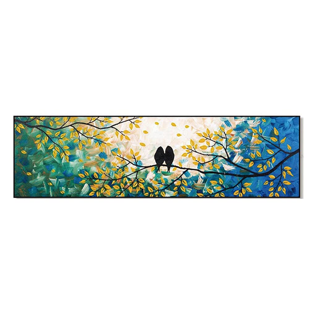 Affiche oiseau sur branche paysage impression salon 40x120