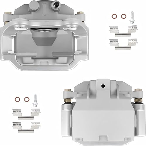 Miniatura 32 de SCITOO Pinza de freno trasera izquierda/derecha con soporte 18B5047 compatible para Dodge para Nitro 2007-2011, para Jeep For Liberty 2008-2012