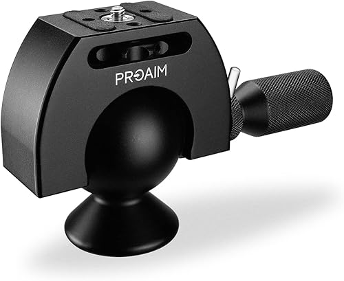 PROAIM Superball - Trípode para cámara fotográfica | para cámaras DSLR y DSLM | Rango de ajuste: aproximadamente 240° | Ofrece carga útil de hasta