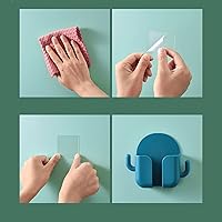 Vista 8 de CHICIRIS Soporte de teléfono para montaje en pared, soporte autoadhesivo para teléfono de pared, soporte organizador de teléfono de carga