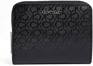 Calvin Klein CK MUST MEDIUM ZIP AROUND_MONO Kadın Cüzdan, Bej, Tek Beden