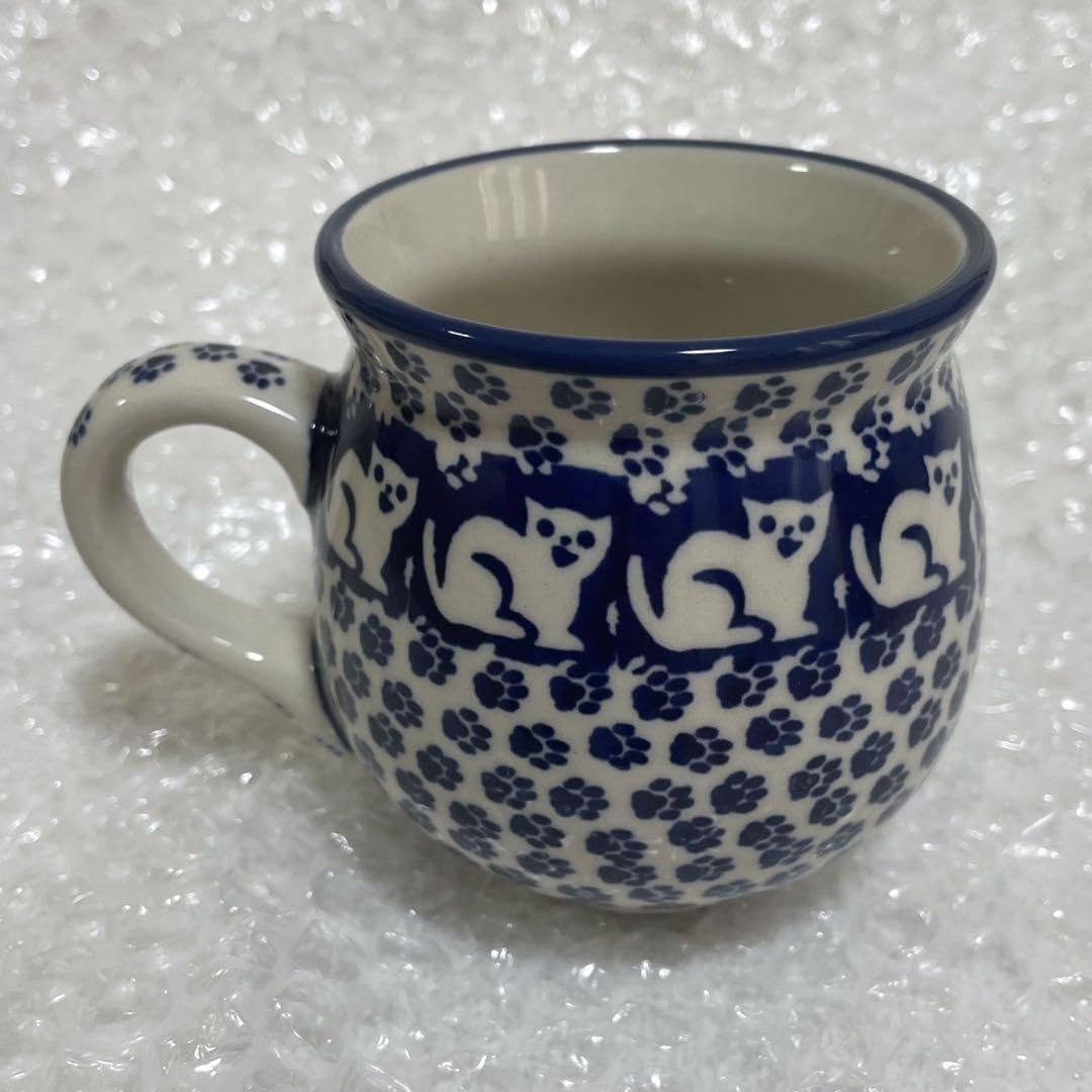 Amazon.co.jp: ポーリッシュポタリー 猫 ねこ マグカップ ポーランド