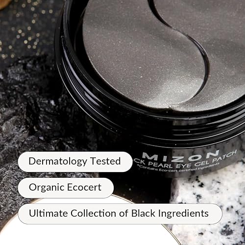 Miniatura 4 de MIZON Máscara de parche de gel para ojos de perla, máscara de tratamiento de ojos que reduce las arrugas y la hinchazón, tratamiento de ojeras,