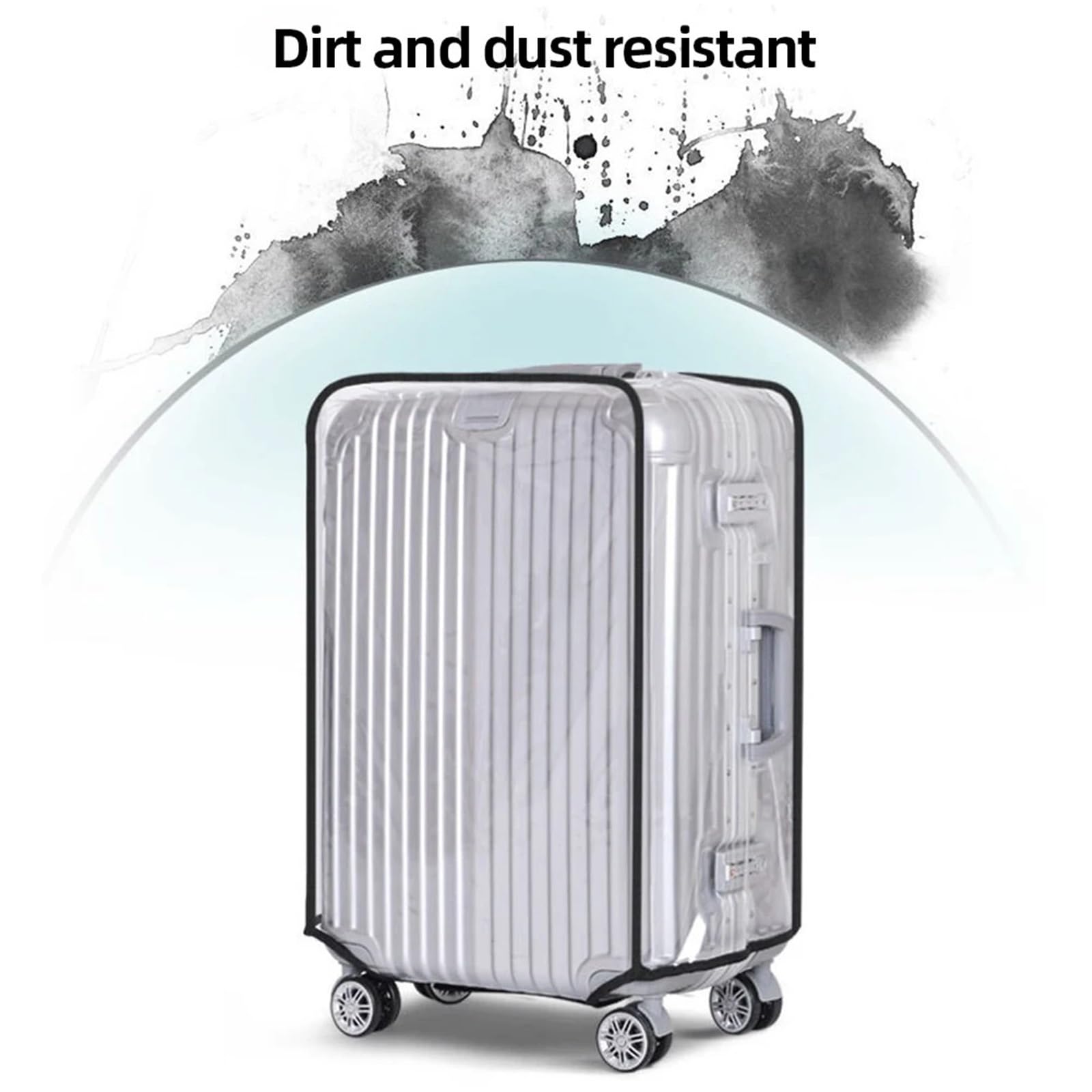 2 pz 18-30 pollici Copertura Dei Bagagli resistente ai graffi Protezione di Viaggio Protettiva Della Valigia Con Ruote Accessori Da per Esterno(26inch)