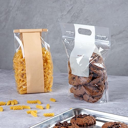 Miniatura 7 de Restaurantware Bag Tek - Bolsa de plástico transparente con cremallera, con asas, 8 14 x 3 12 x 10 12 pulgadas, caja de 100 unidades