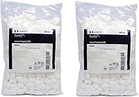 Covidien Curity Prepping Cotton Balls, 100% Cotton Medium Size, 1000 Count (2x500 Resealable Bags) - Latex-Free Non-Sterile