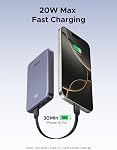 UGREEN Nexode 10000mAh Battery Pack Power Bank, USB-C Portable Charger Compact for iPhone Fast Charging 22.5W, PD3.0 Digital Display Compatible with iPhone 17/16/15/14 Pro Max, Galaxy S25 Ultra