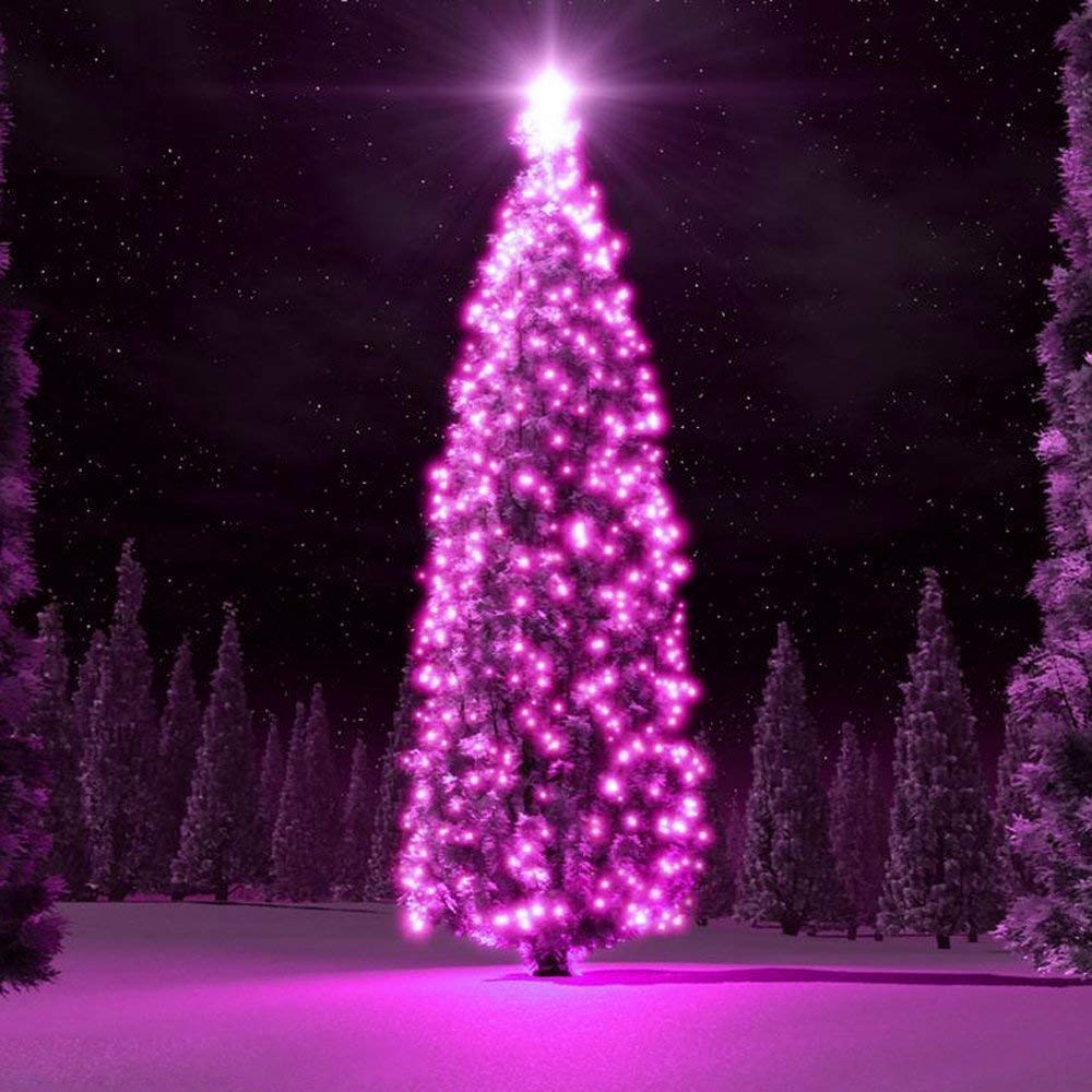 Luci fatate, Luce Solare Nuda, 52M 500 LED luci solari Decorazioni Natalizie 8 modalità luci fatate solari Natale Giardino Festa Nozze Regalo San Valentino