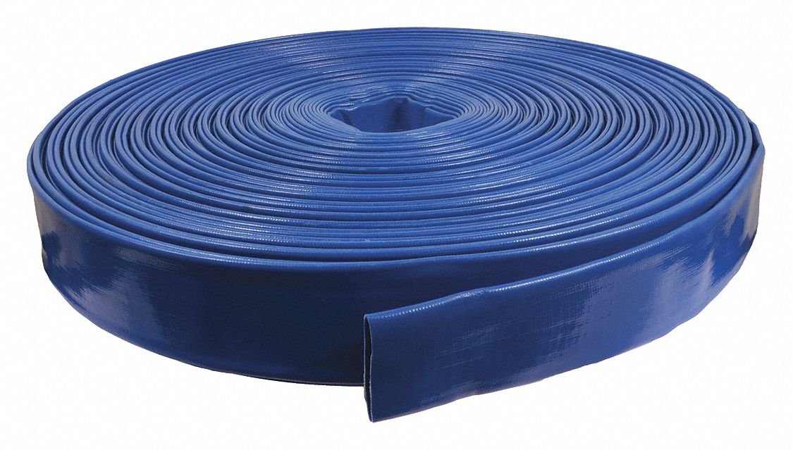 Bulk Hose, 2 in Hose Inside Dia,Water Discharge Hose, PVC, 300 Ft,20400004629