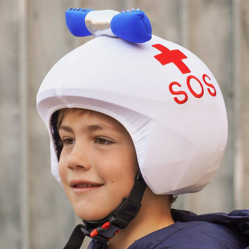 Coolcasc Housse de Casque Multisport LED Ambulance