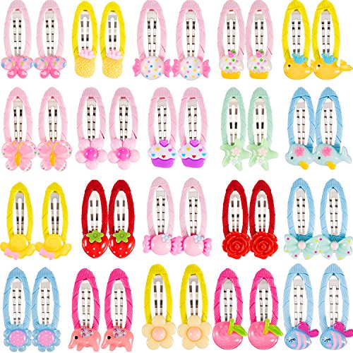 Maxdot 40 Pieces Cartoon Hair Clips Barrettes for Toddlers Girls Kids Hair Accessories