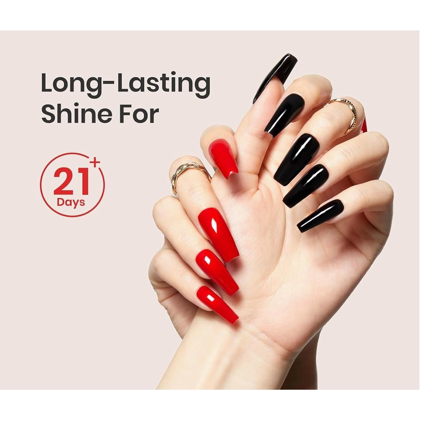 Professional Gel Nail Polish Shiny Top Coat, No-Wipe, High Gloss, Long-Lasting, UV/LED Cured 30ml 4