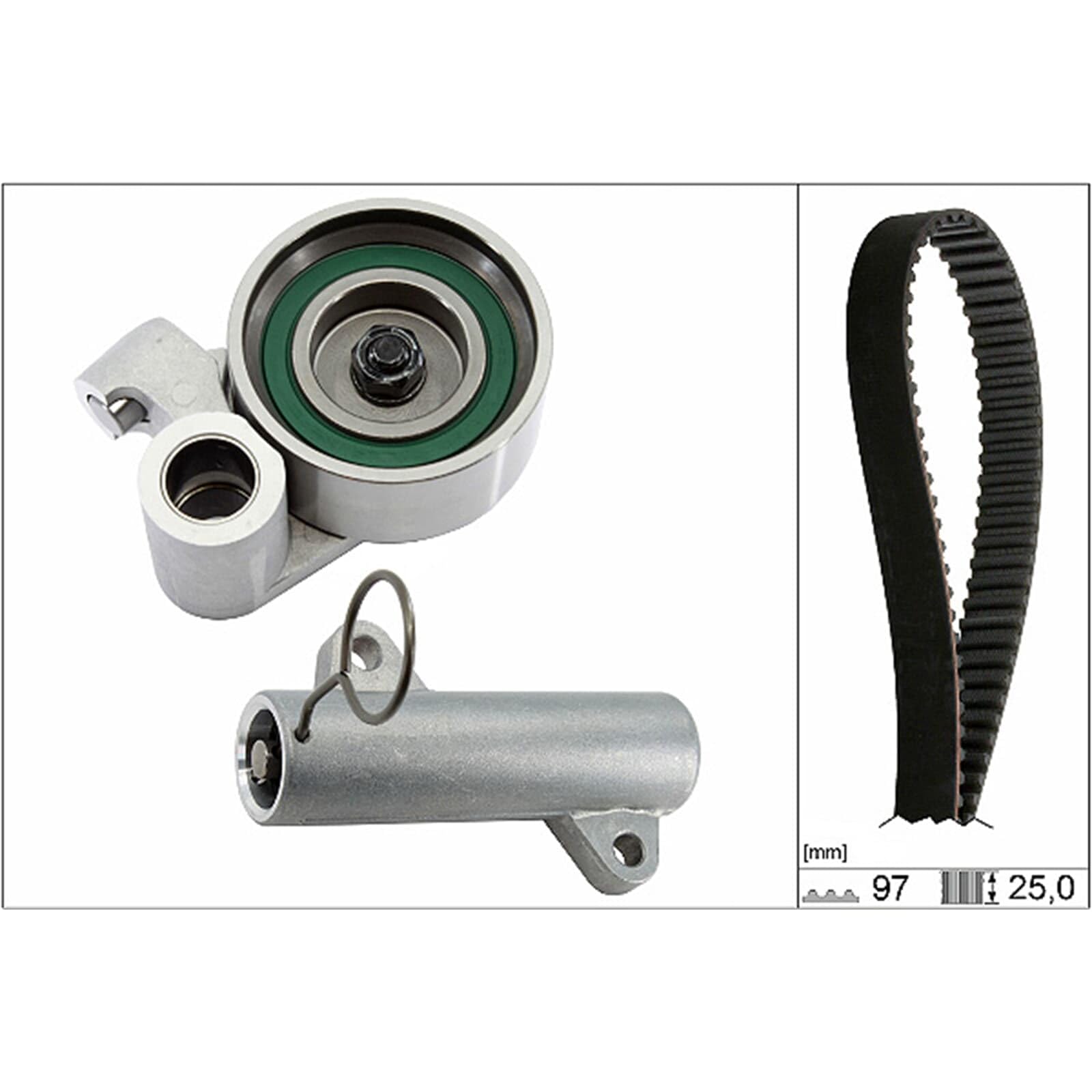 INA Kit de correa de distribución 530 0719 10 28,5mm Compatible con TOYOTA LAND CRUISER 90 J9 LAND CRUISER KDJ12, GRJ12 HILUX III Pick-up TGN1, GGN2, GGN1, KUN2, KUN1 HILUX VI Pick-up N1