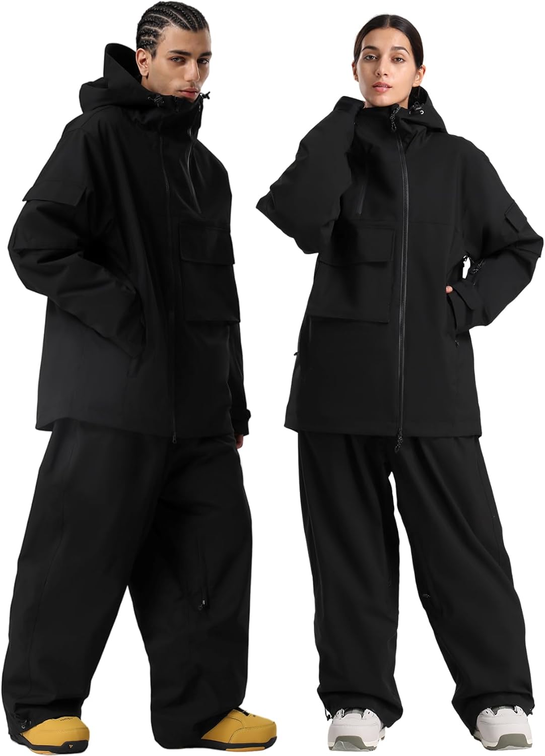 GSOU SNOW Men's Snowboarding Jacket Loose Ski Snow Coat Waterproof Insulated Unisex Winter Jacket - Image 2