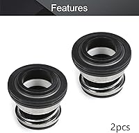 Vista 4 de Othmro 2 piezas de diámetro interno de 0.551 in de aleación de plástico de repuesto de sello de eje 103-14 para eje de bomba, bombas de agua, eje