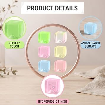 6 Pack Cube Sensory Squeeze Toys BPA Free TPR Fidget Set