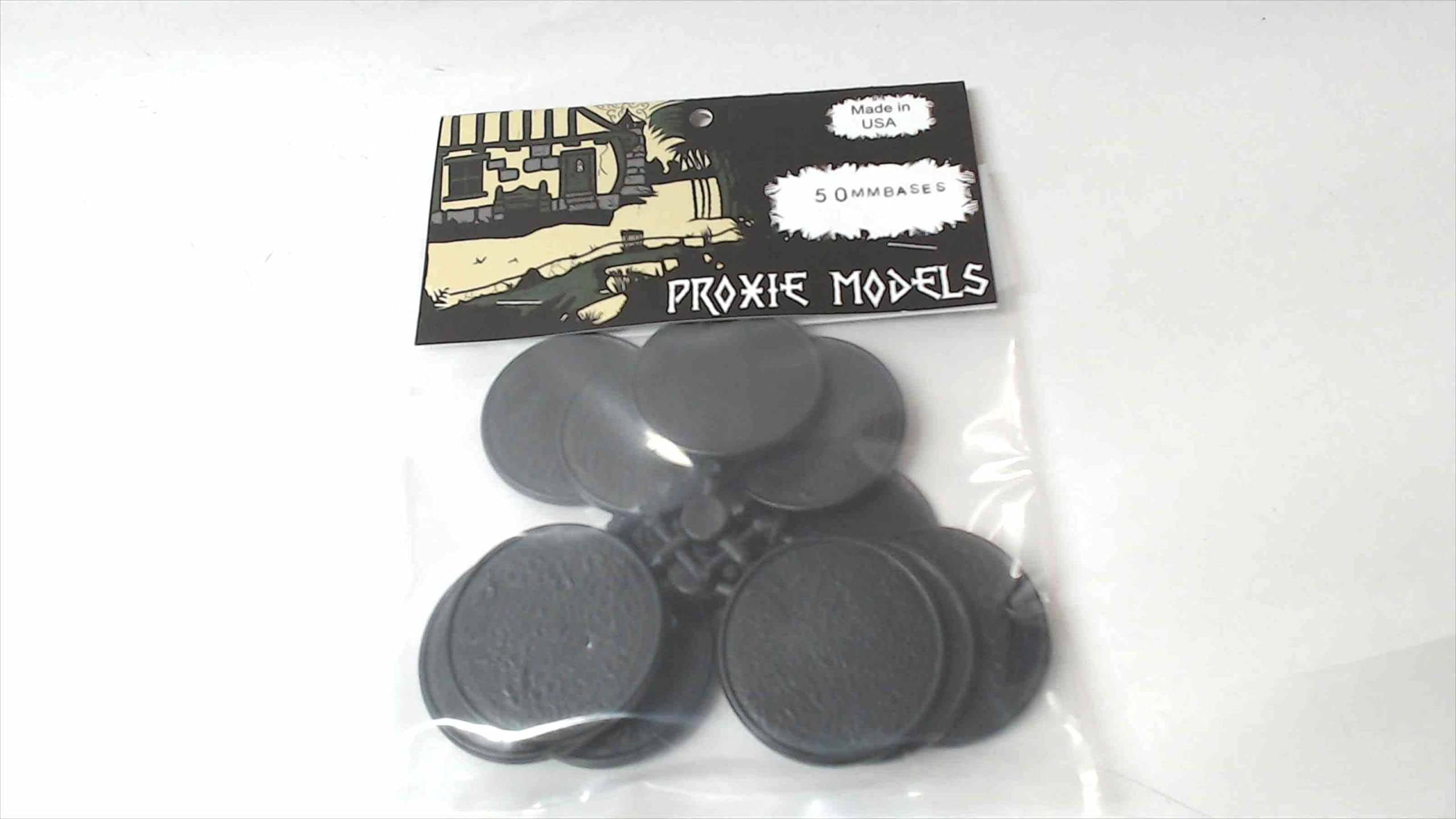 Proxie Models 50 mm Round Figure Bases