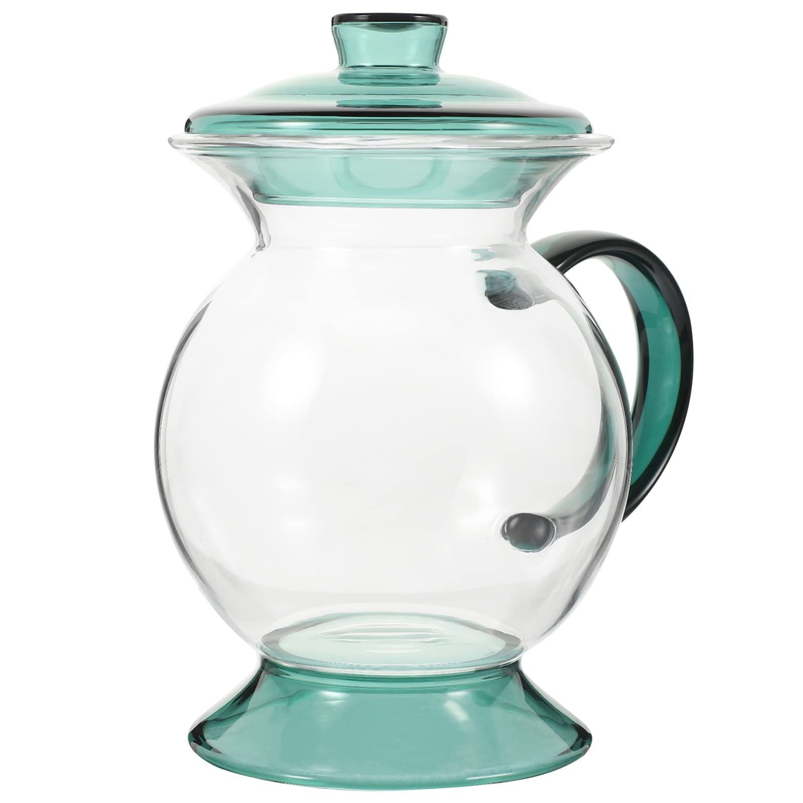 Taza de vidrio UPKOCH con tapa estilo retro original taza divertida para agua