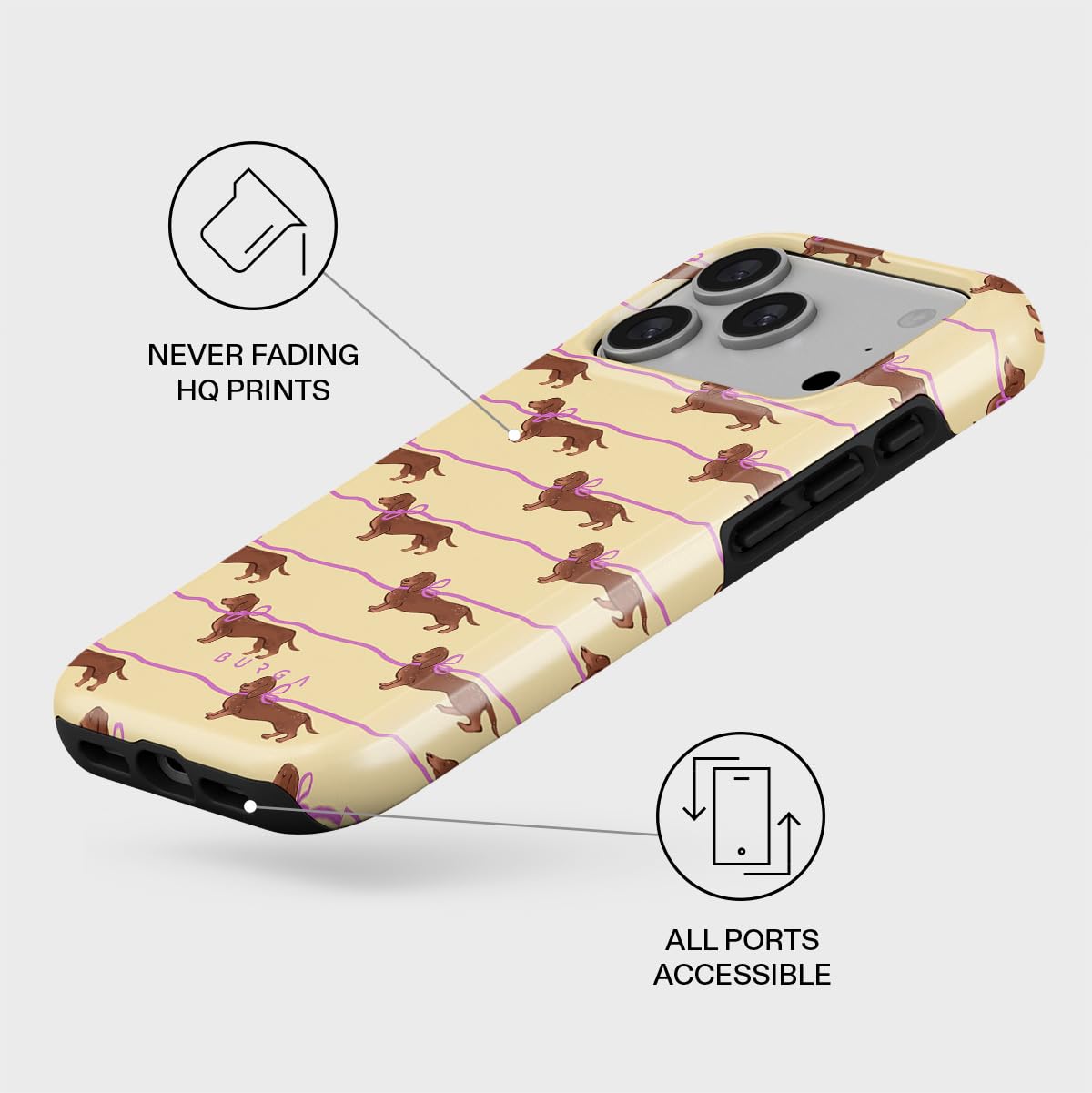 BURGA iPhone17pro ケース BURGA Capa de telefone para iPhone 17 Pro - bonita, moderna