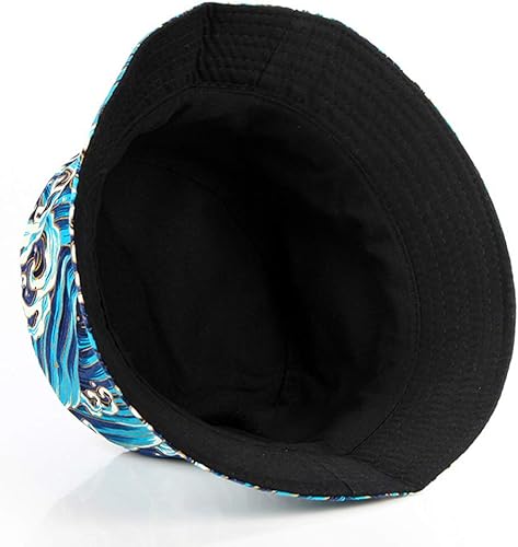 Miniatura 4 de Sombrero de pescador The Great Wave Off Kanagawa Sombrero de pesca Japón Arte de doble cara para hombres mujeres Camping Senderismo Boonie Cap