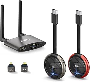 TIMBOOTECH Wireless HDMI, 4K USB C/HDMI Funkübertragung, drahtloser
