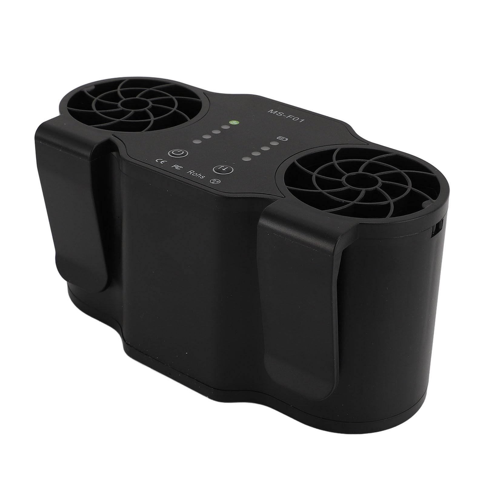 Ventilador de Cintura Portátil con Flujo de Aire Dual, Ventilador