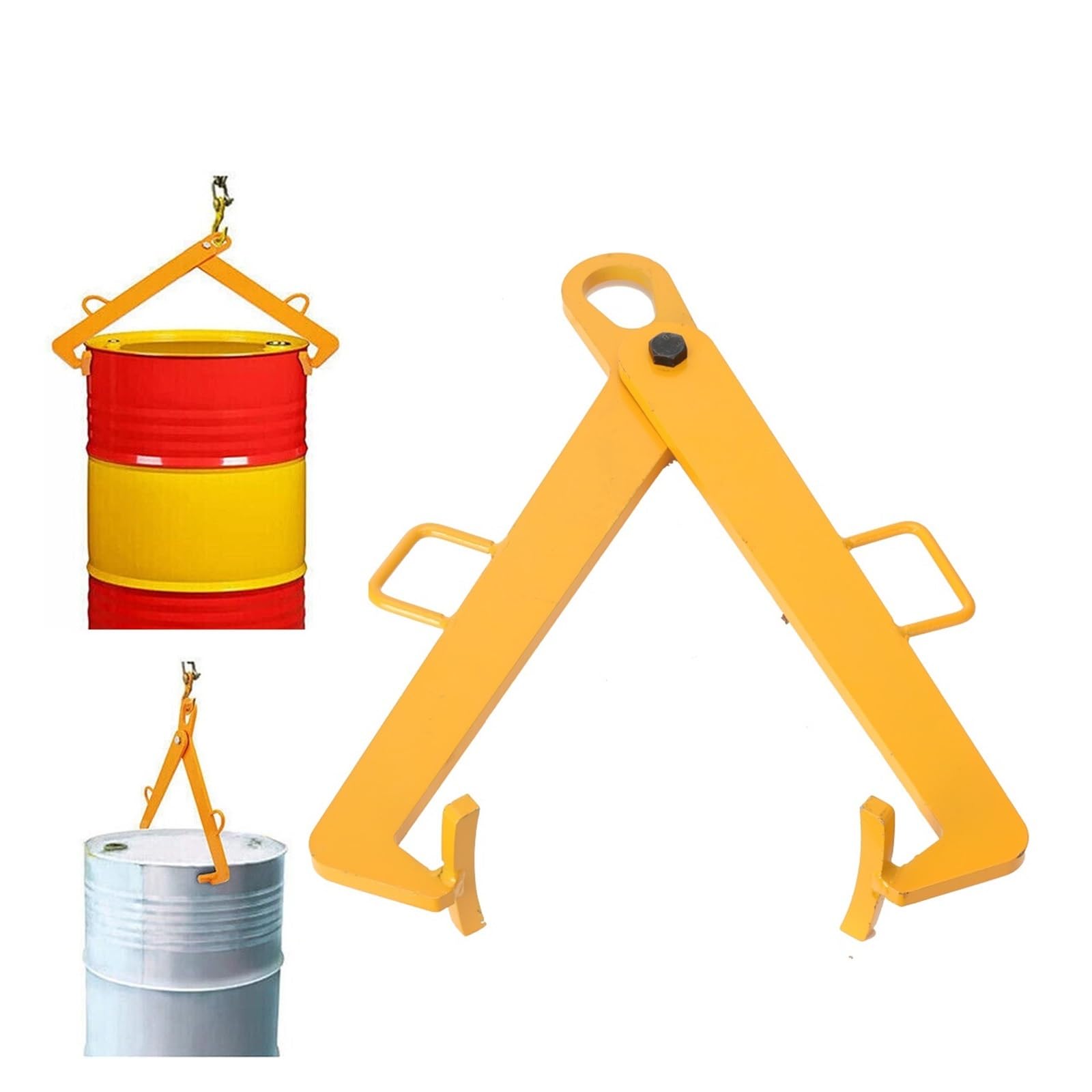 Hebezange for 0,6 Tonnen Ölfass, Kettengehänge, Kran, Hebezange for Ölfass aus Eisen, Öltank, kann for Gabelstapler verwendet werden