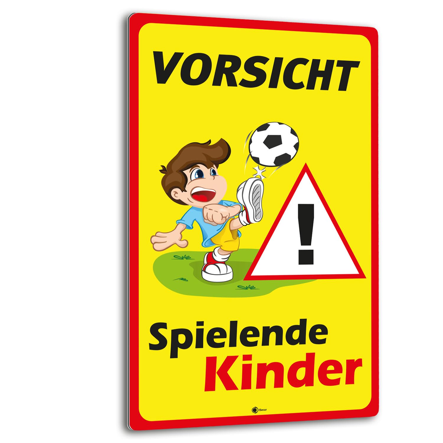 Holzschild Hinweis 40x30cm Achtung Spielende Kinder - Femer Schilder