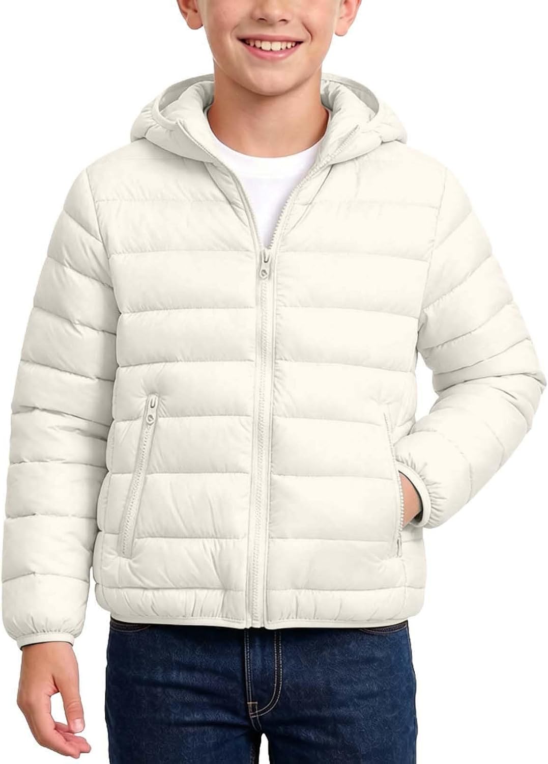 Kids Water Resistant Hooded Puffer Jacket Winter Coat