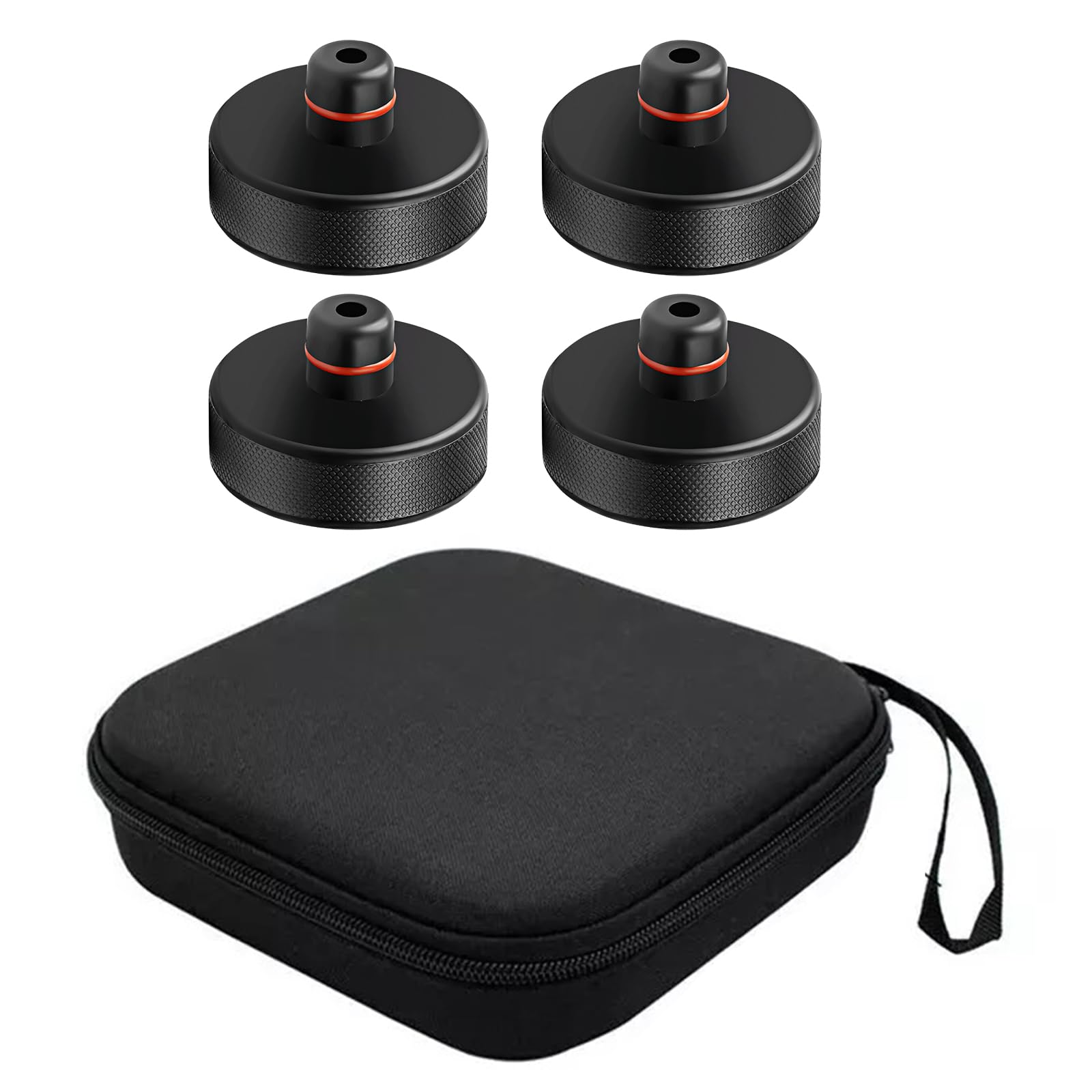 Tampon Cric Voiture, 4pcs Patin de Levage Caoutchouc pour Tesla Model 3 S X Y, Bloc Cric Protecteur Adaptateur, Support Levage Protection Châssis Batterie avec Boîte