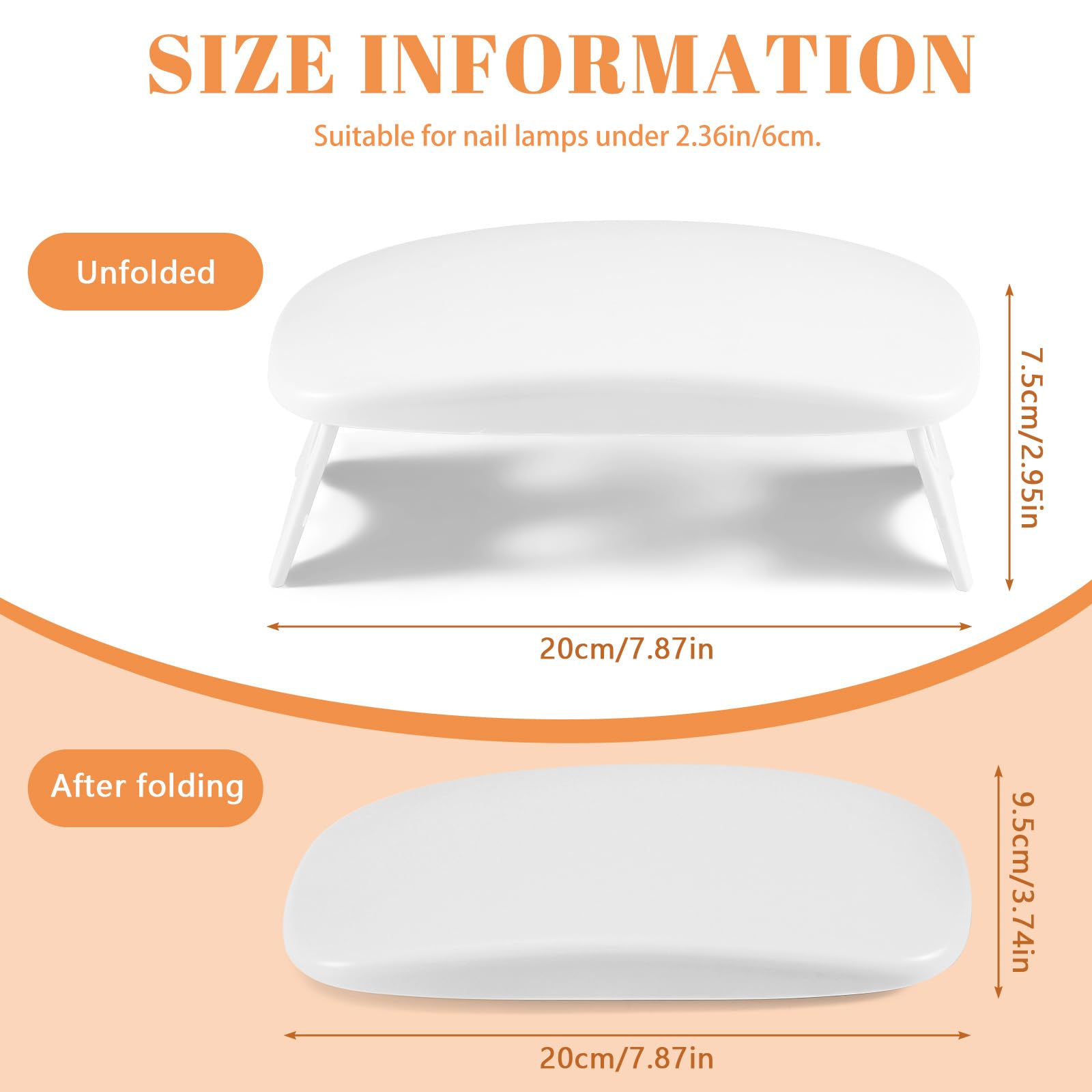 Huakaile Arm Rest for Nails Tech White Foldable Manicure Hand Rest Stand Holder - Image 2