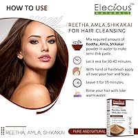 Vista 7 de Naturals Amla, Reetha, Shikakai Polvo para el cabello 3 en 1 Limpiador natural del cabello 100% natural, sin químicos, sin conservantes, sin